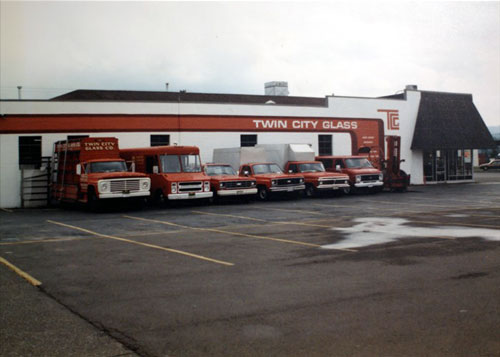 Twin City Glass Company Vintage Work Trucks